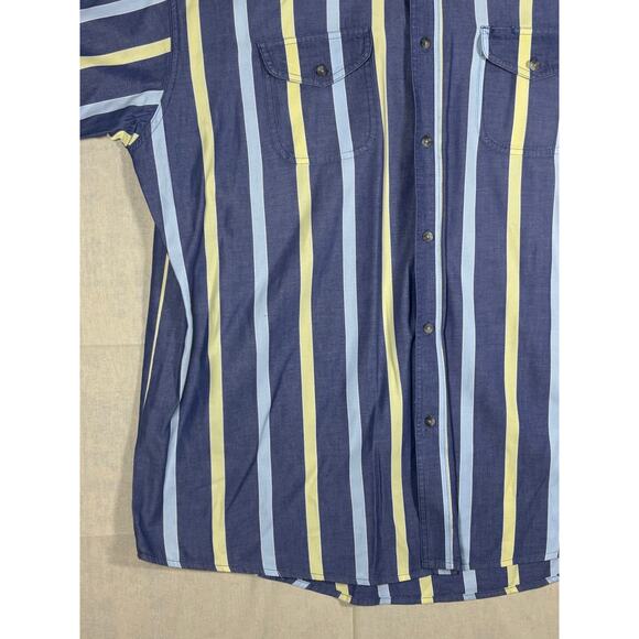 Painted Desert by Wrangler Men’s 2XT Stripe Short Sleeve Button Down Shirt - Picture 9 of 16
